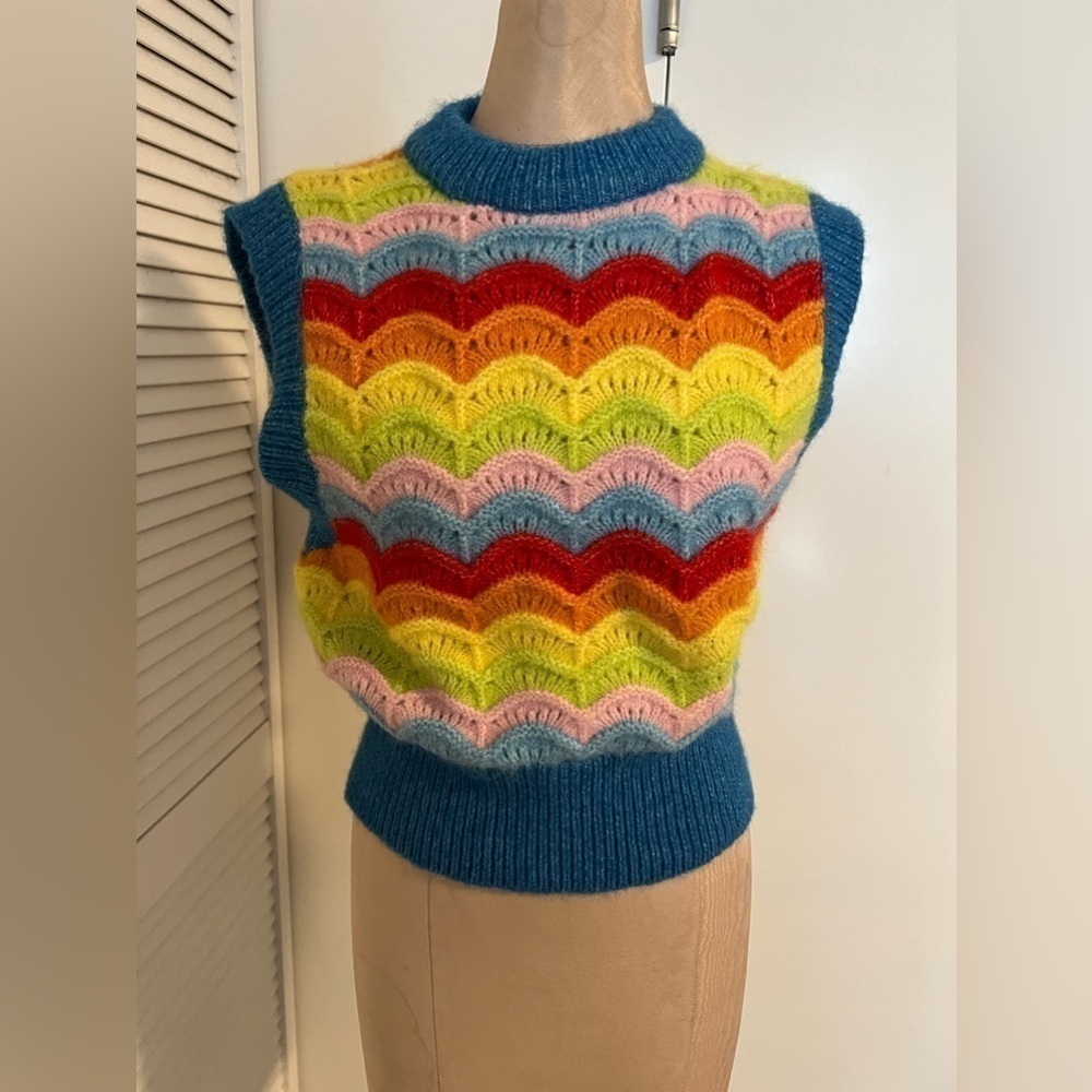 🔥🔥 multi color zara sweater vest